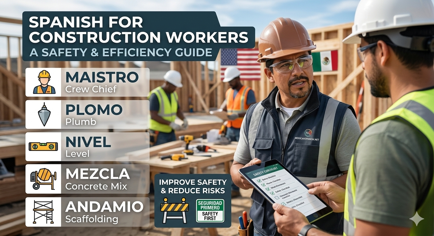 Spanish for Construction Safety and Efficiency Essential Spanish Vocabulary for Construction Workers Guide